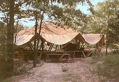 This is the tri-centric yurt while being built. It that provides the foundation of yurt living!