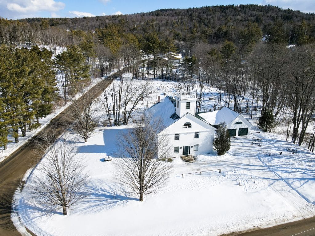 Aerial view of Historic Church Conversion