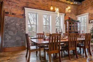 Original converted schoolhouse blackboard