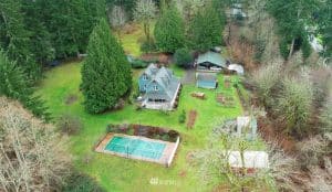 overhead shot of kitsap county home