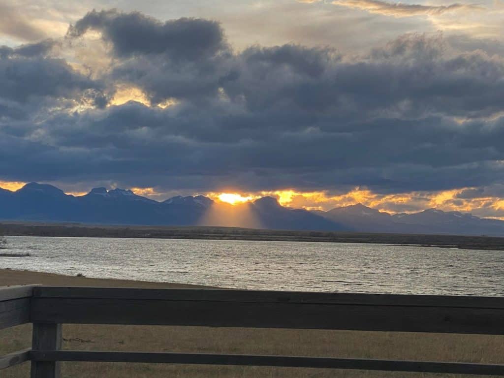 Views looking out from this Waterfront Eureka Reservoir Home