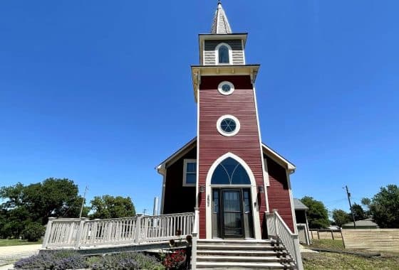 Front view of the Chouse Church Converted to a Home