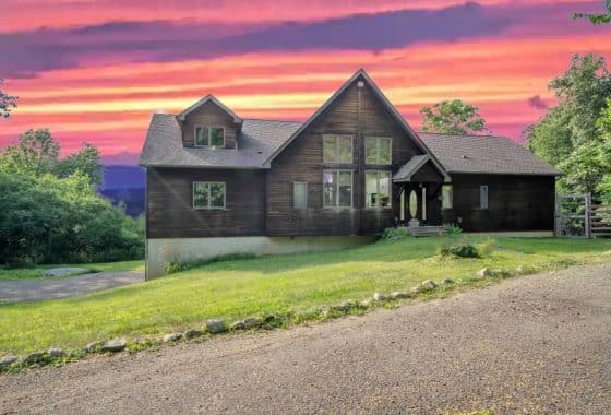 SUNSET AT SANCTUARY OVERLOOKING THE DELAWARE WATER GAP