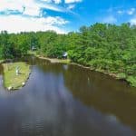 Aerial view of Lake Front Estate