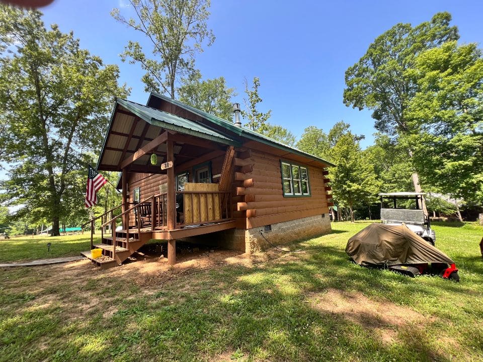 Exterior of Tater Bug Cabin