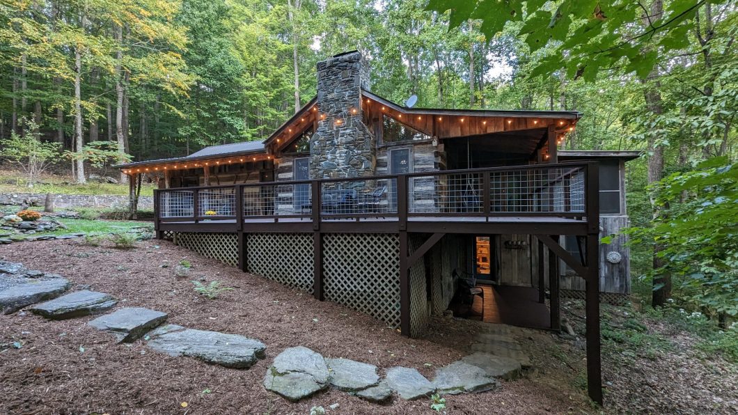 Log cabin at Call Creek Sanctuary