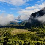 Fog lifting over the Private Patagonia Kingdom